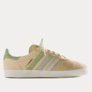 Kith x Adidas Classic Yellow and Mint Sneakers